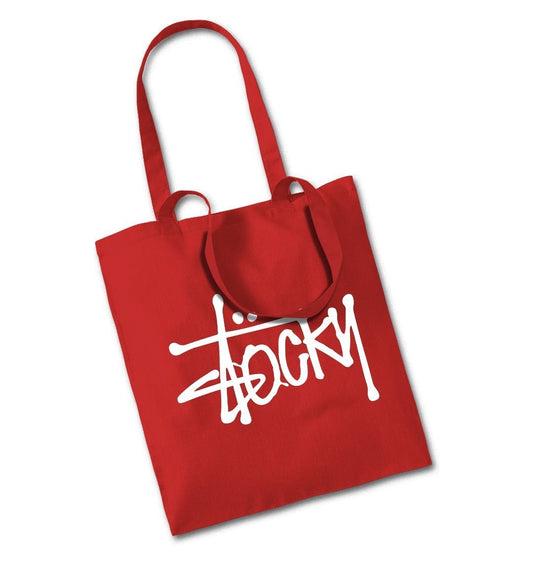 Stocky Tote - White Print