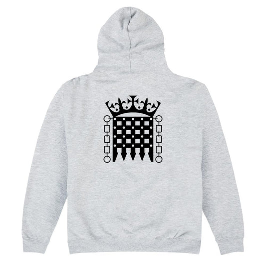 Double Print Logo Hoodie - Black print