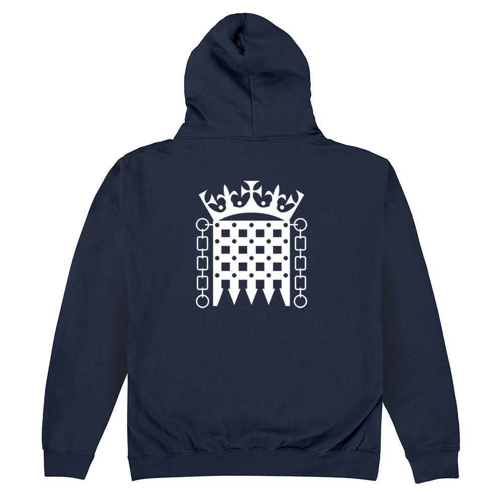 Double Print Logo Hoodie - White Print