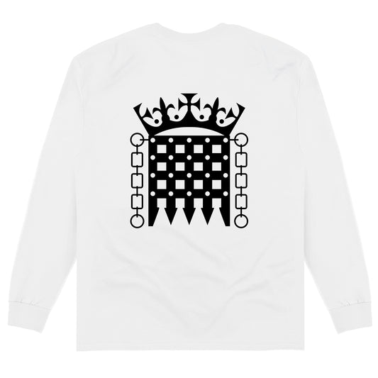 Double Print Logo Long Sleeve T-Shirt - Black print