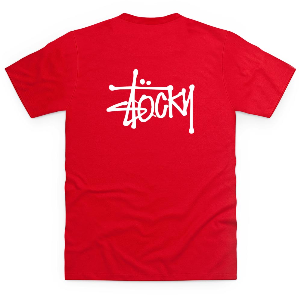 Double Print Stocky T Shirt - White Print