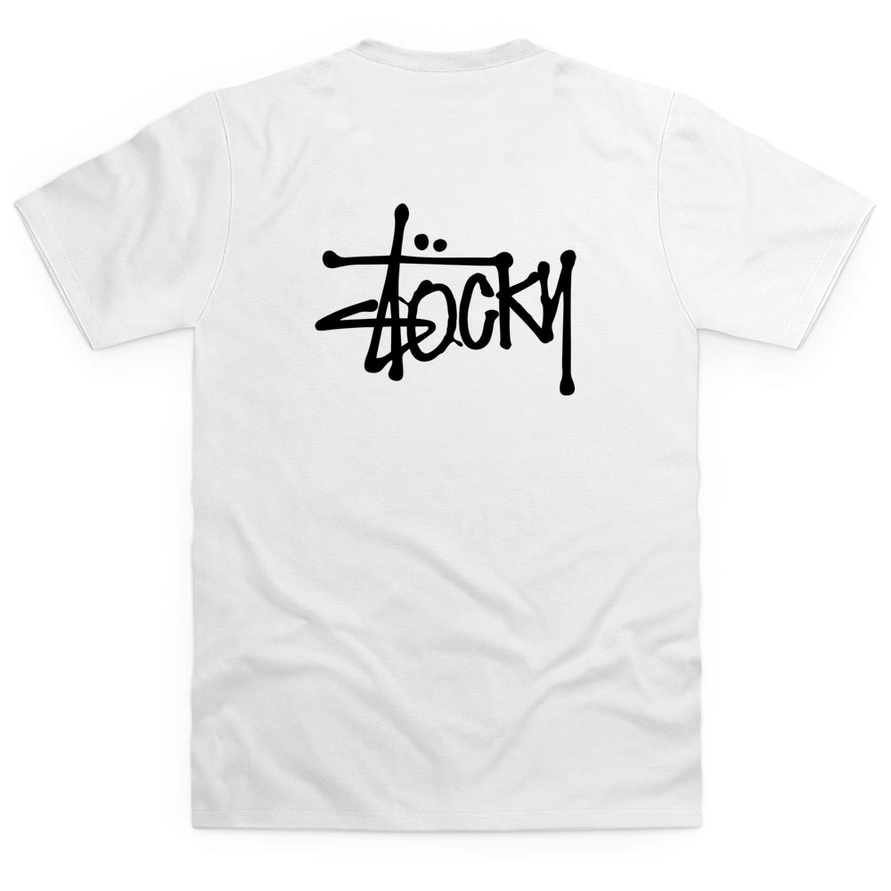 Double Print Stocky T Shirt - Black Print