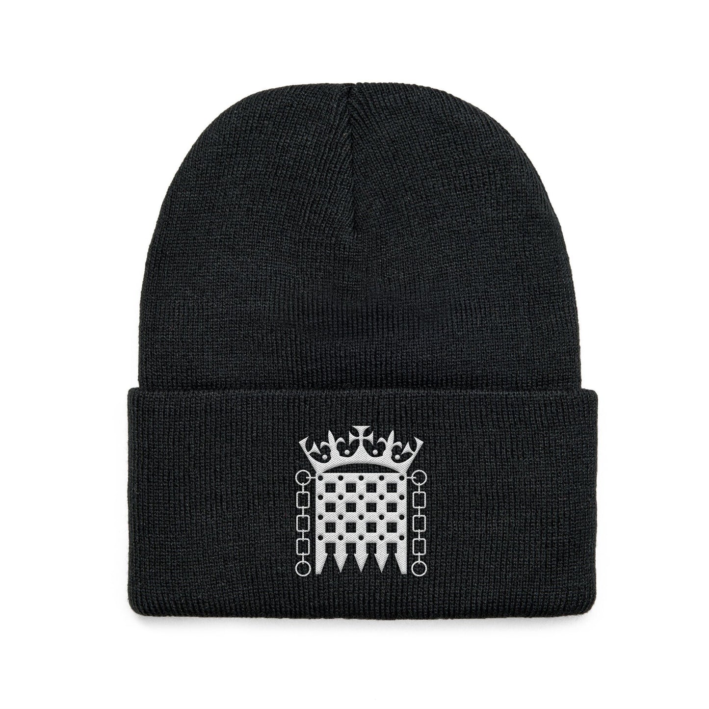 Black Portcullis Beanie