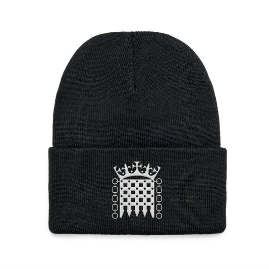 Black Portcullis Beanie