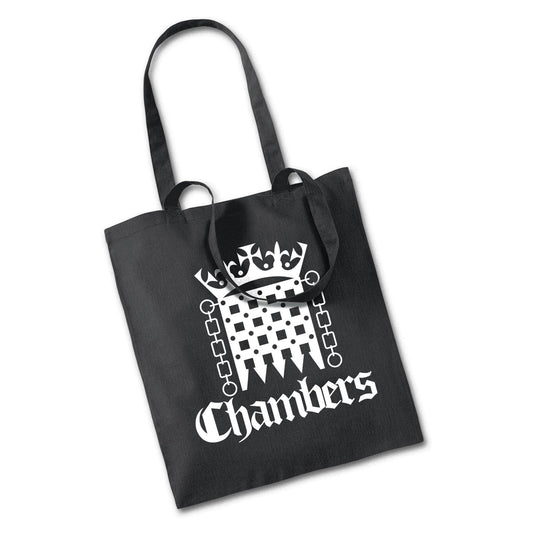 Black CMB THE GATE TOTE - White Print