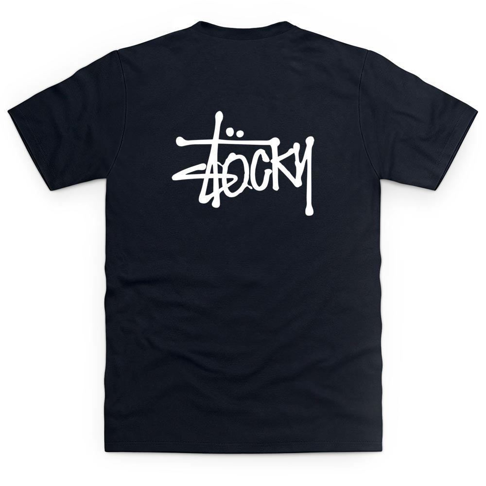 Double Print Stocky T Shirt - White Print