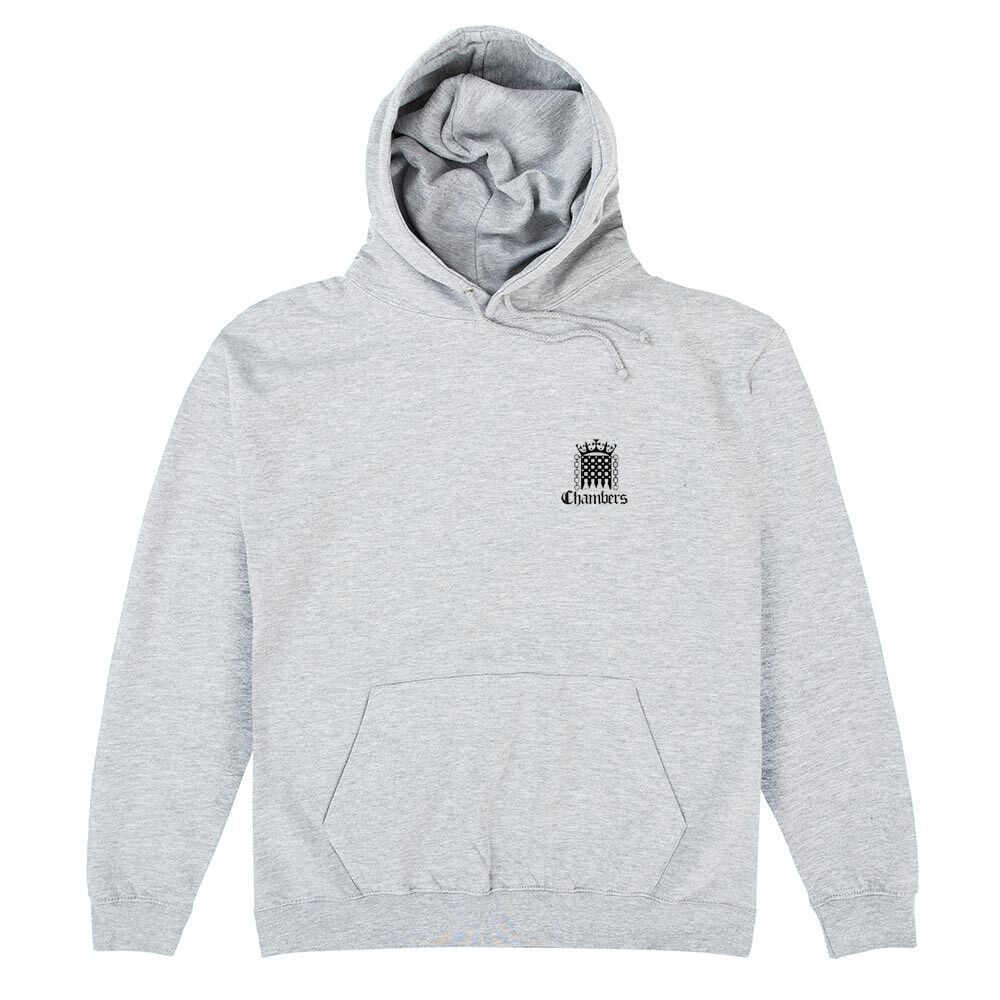 Arctic White Double Print Logo Hoodie - Black print