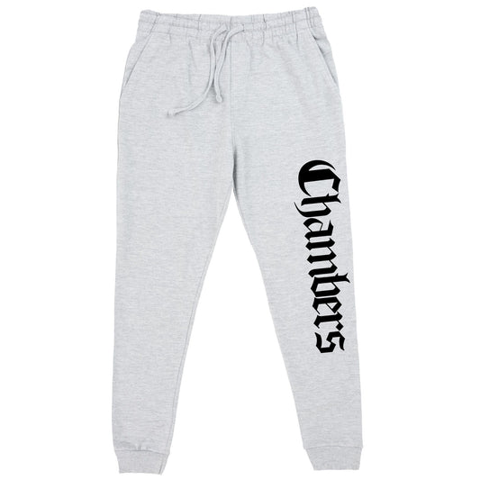 Heather Grey Black Script Joggers