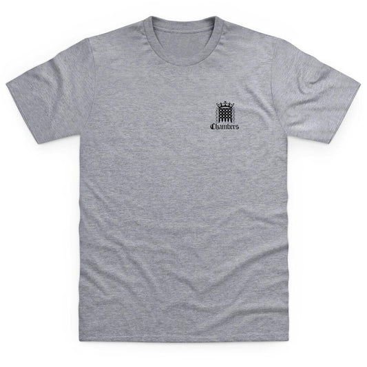 Sport Grey Front Print Logo T Shirt - Black Print