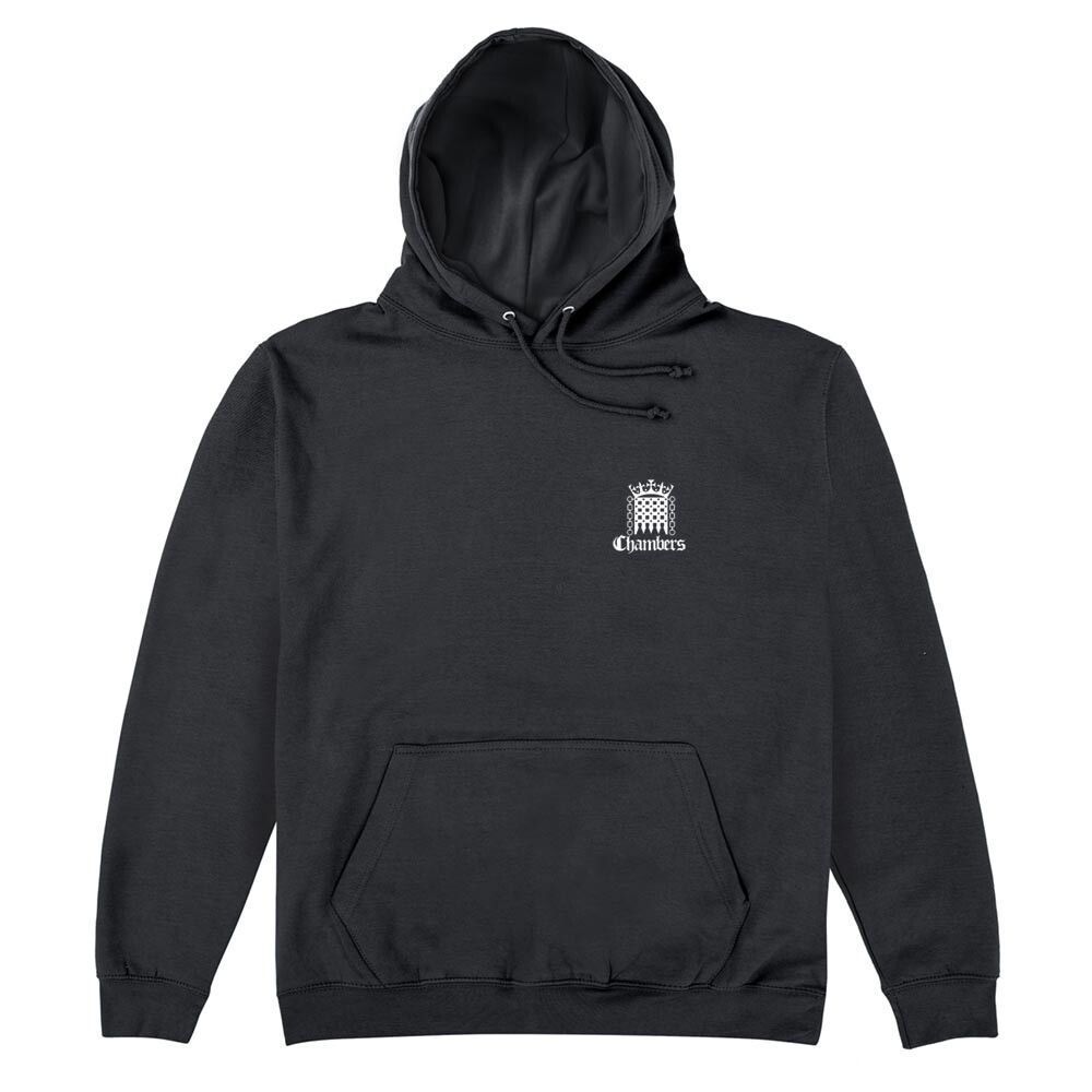 Oxford Navy Double Print Logo Hoodie - White Print