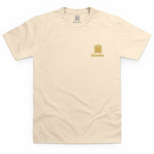 Ecru Organic Double Logo T Shirt - Ecru